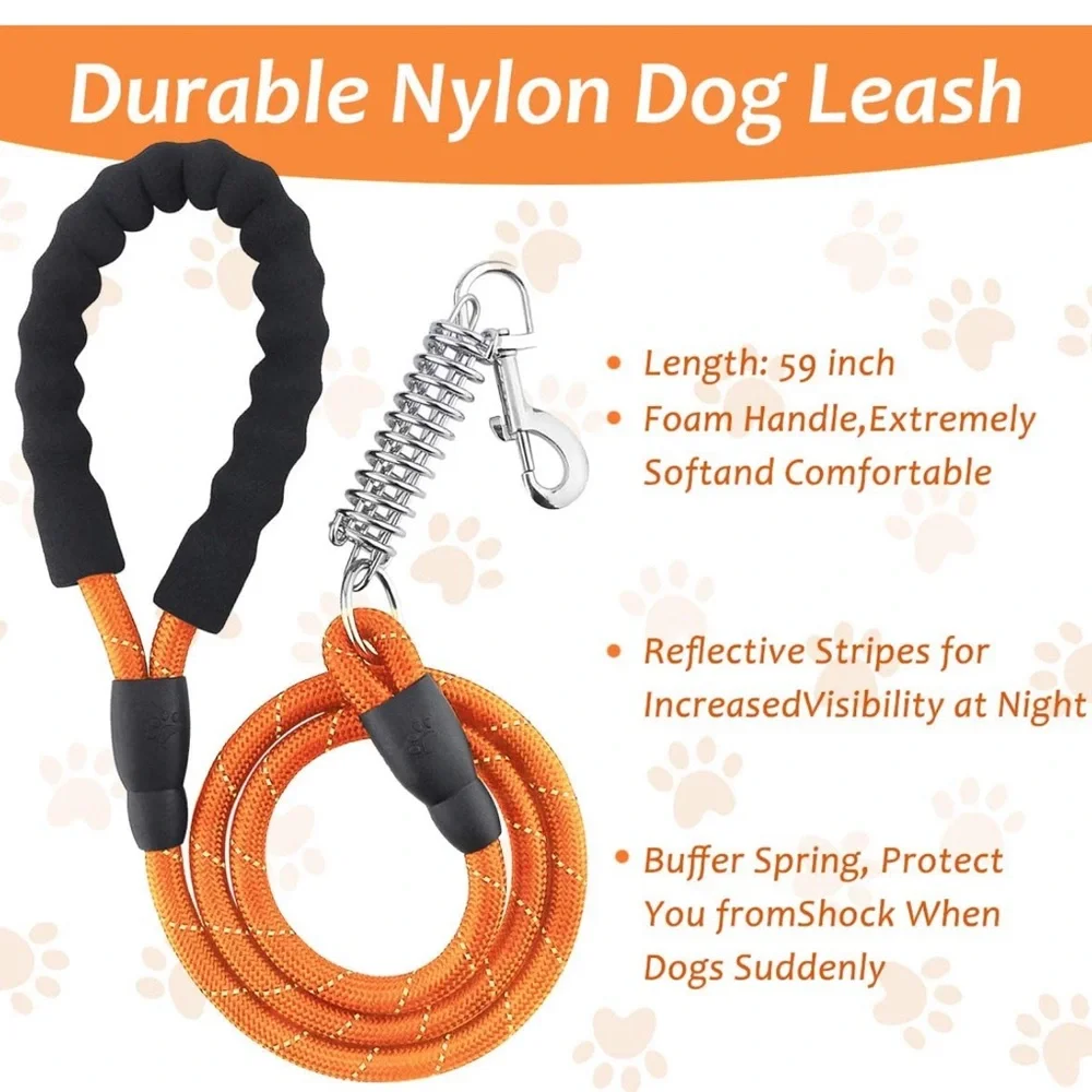 No Pull Dog Harness Leash Set, Reflective Adjustable Soft Padded Dog Vest
